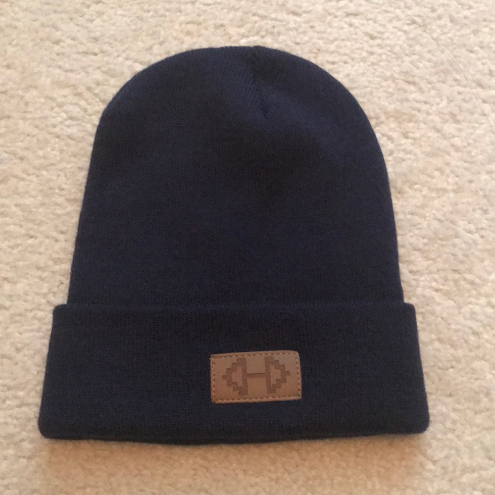 Navy Blue Beanie w/ Decal